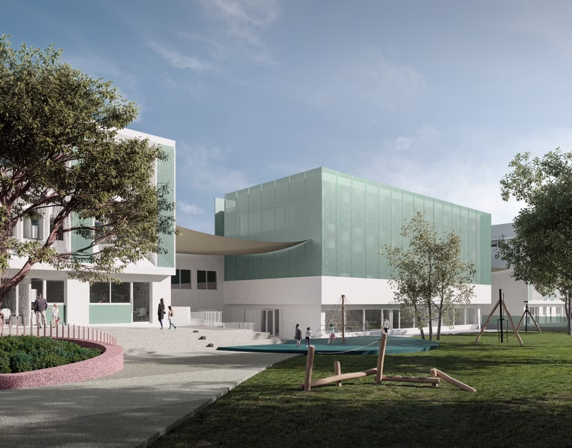 Architectural rendering of the Jewish Academy of Excellence